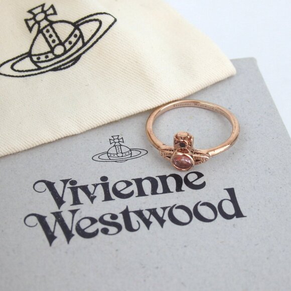 Authentic Vivienne Westwood Orb ring Silver925/Rhinestone [Used] - Picture 1 of 10